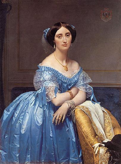 Jean-Auguste Dominique Ingres Portrait of Princesse Albert de Broglie oil painting image